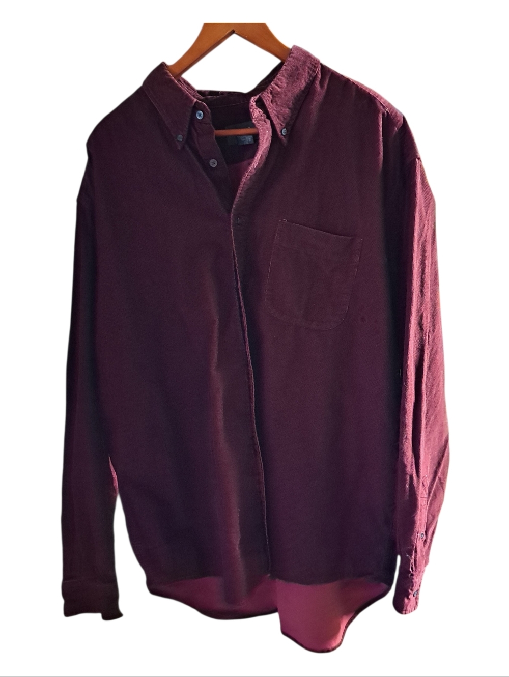 Eddie Bauer Mens Herringbone Corduroy Shirt Jacket